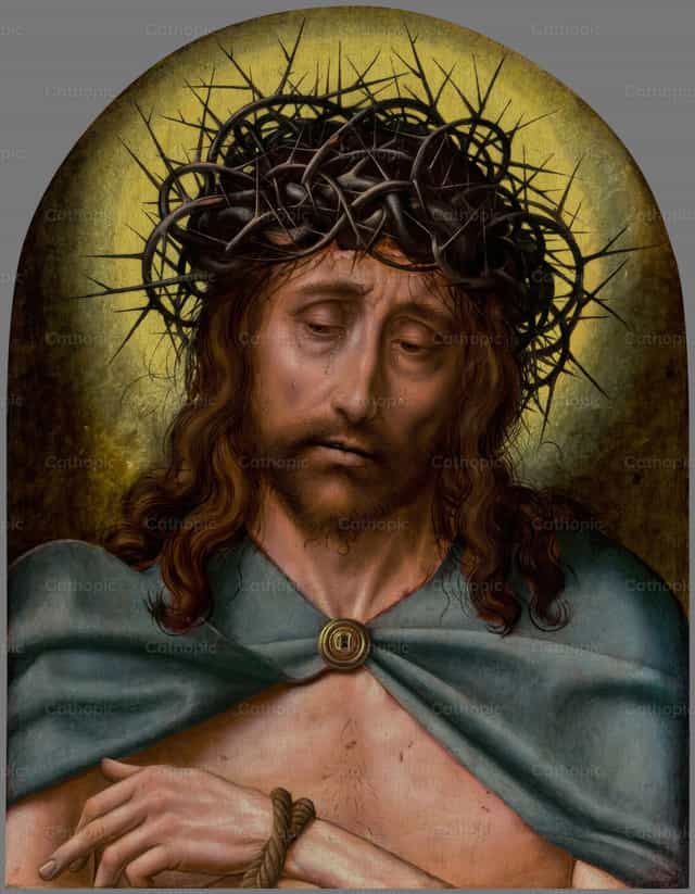 Si Kristo bilang Taong Manunubos ng mga Pighati - Mga Catholic stock image - Larawan ni Restored Christian Art