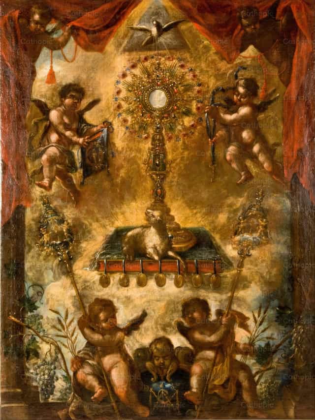 Alegoría de la Eucaristía - Banco de imágenes católicas