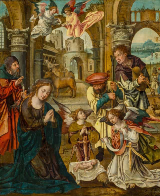 Adorazione dei pastori - Immagini stock cattoliche