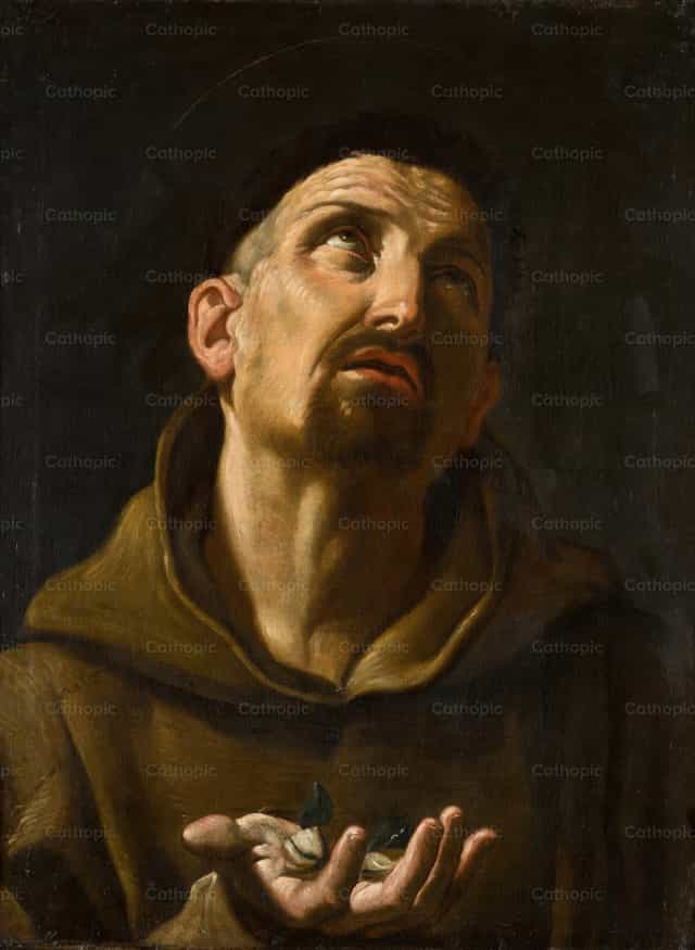 Heilige Didacus van Alcalá - Katholieke stockfoto's