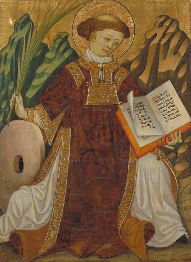 San Vicente - Mga Catholic stock image - Larawan ni Restored Christian Art