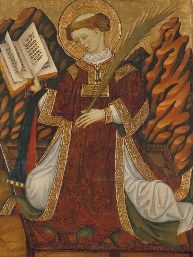 San Lorenzo - Mga Catholic stock image - Larawan ni Restored Christian Art