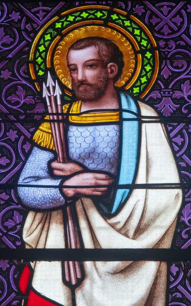 Saint Sebastian - Catholic stock images - Photo by Joan Sutter