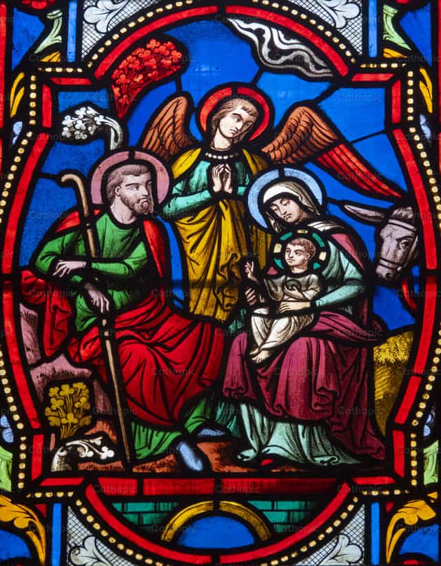 Scène de la Nativité de Noël - Images catholiques de stock - Photo de Joan Sutter