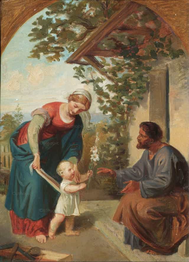 성가정 - 가톨릭 스톡 이미지 - 사진 제공 Restored Christian Art