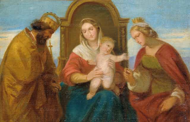 Banal na Pakikipag-usap - Mga Catholic stock image - Larawan ni Restored Christian Art