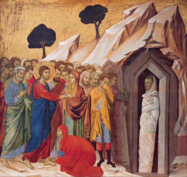 La Résurrection de Lazare - Images catholiques de stock - Photo de Restored Christian Art