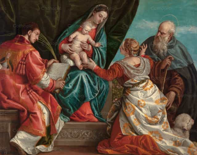Conversación sagrada - Banco de imágenes católicas