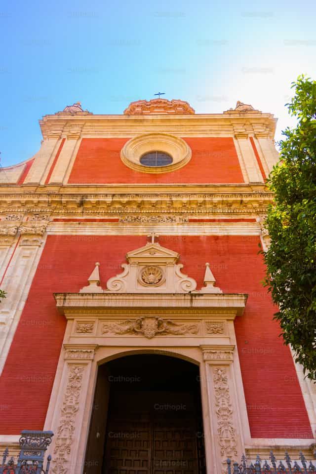 Fachada de la Iglesia del Salvador de Sevilla - Banco de imágenes católicas