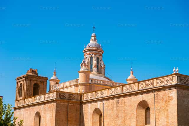 Dome ng Simbahan ng Pagpapahayag - Mga Catholic stock image