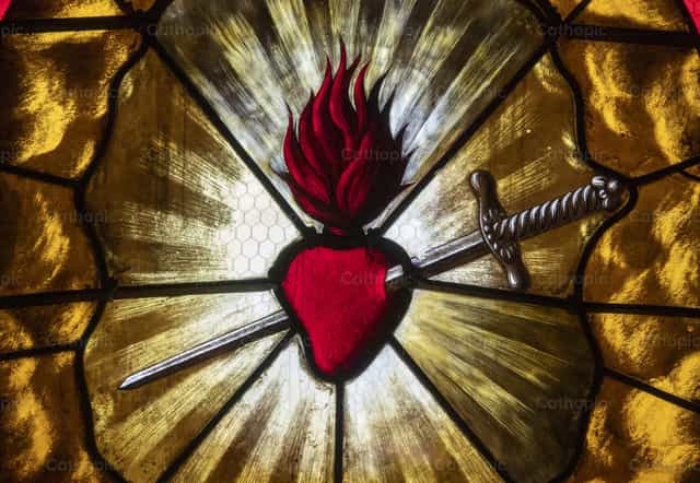 El Inmaculado Corazón de María - Banco de imágenes católicas - Fotografía por Joan Sutter