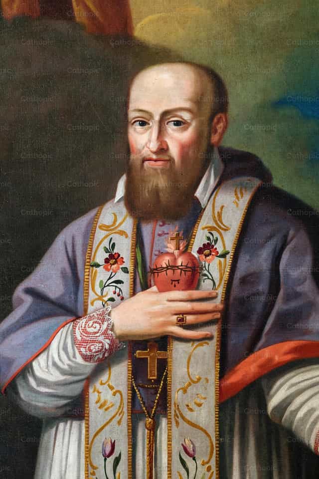 Heilige Franciscus van Sales - Katholieke stockfoto's