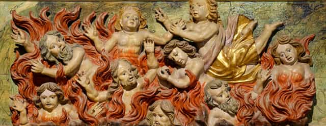 Almas do Purgatório - Imagens católicas de stock - Foto de Joan Sutter