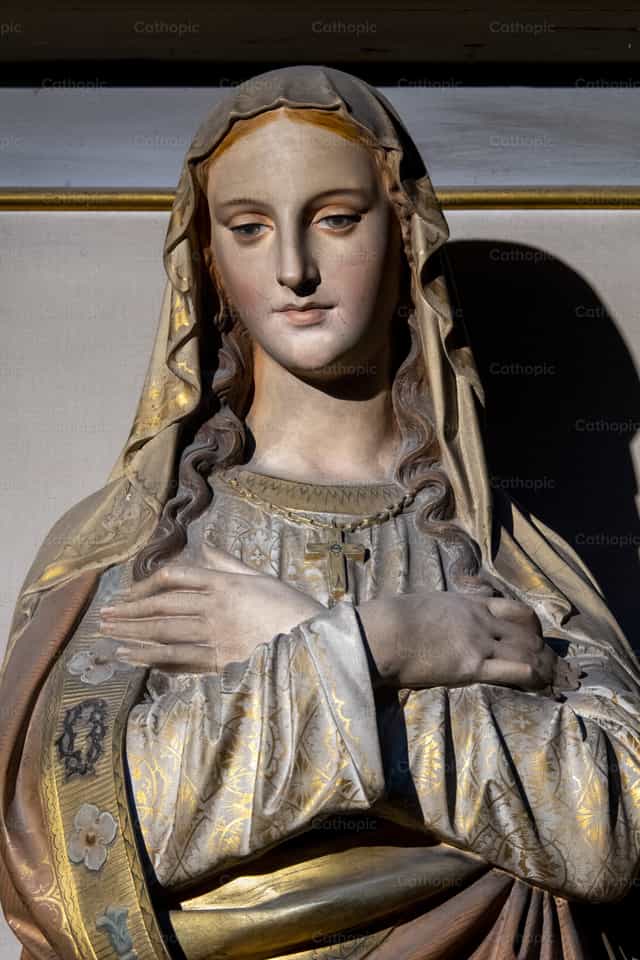 Błogosławiona Dziewica Maryja - Katolickie zdjęcia stockowe - Zdjęcie: Joan Sutter