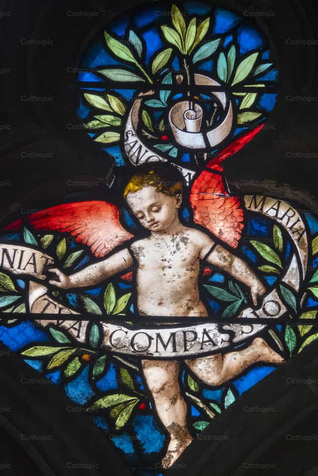 A cherub in the sky - Catholic stock images - Photo by Joan Sutter