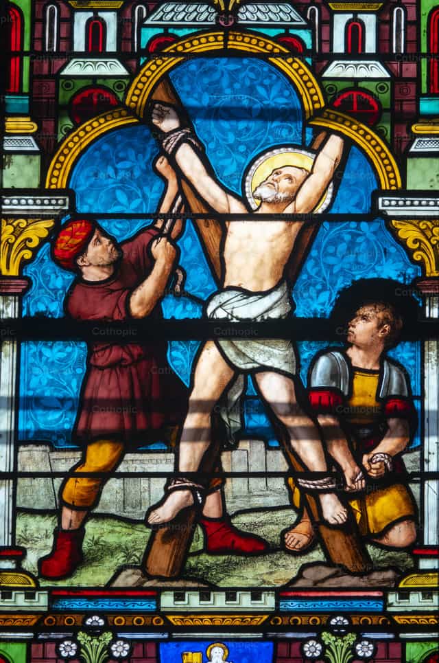 O Martírio de Santo André - Imagens católicas de stock - Foto de Joan Sutter