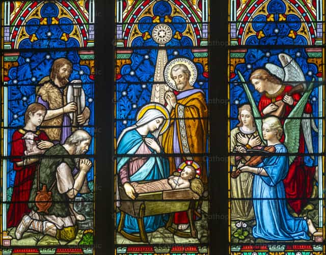 Christmas Nativity Scene - Catholic stock images - Photo by Joan Sutter