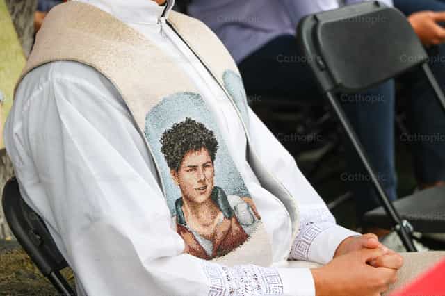 Saint Carlo Acutis - Catholic stock images - Photo by Joseph Macnaught