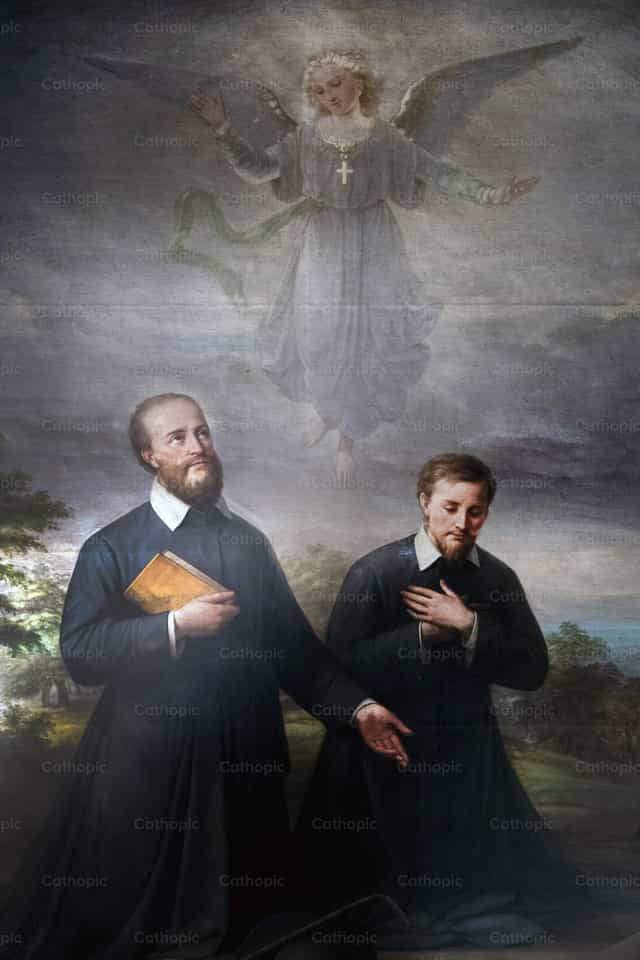 Francisco de Sales e Vicente de Paulo - Imagens católicas de stock - Foto de Joan Sutter