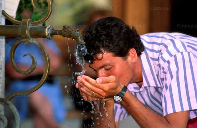 Living water flows within - Catholic stock images - Photo by Joan Sutter