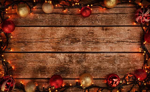 Adornos navideños con espacio para texto - Banco de imágenes católicas - Fotografía por Antonio Gravante