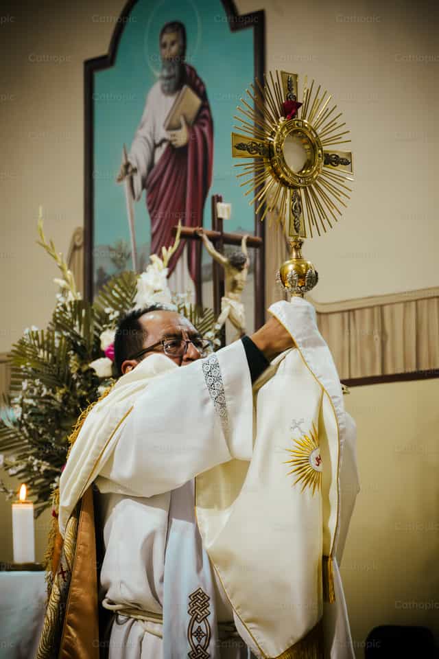 Pinakamabanal na Sakramento - Mga Catholic stock image