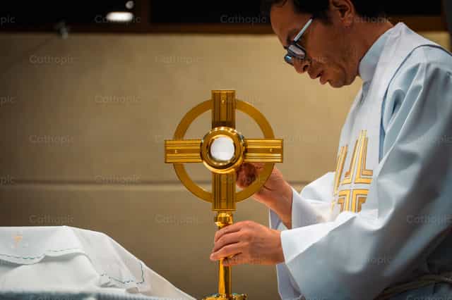 Most Holy Sacrament - Catholic stock images