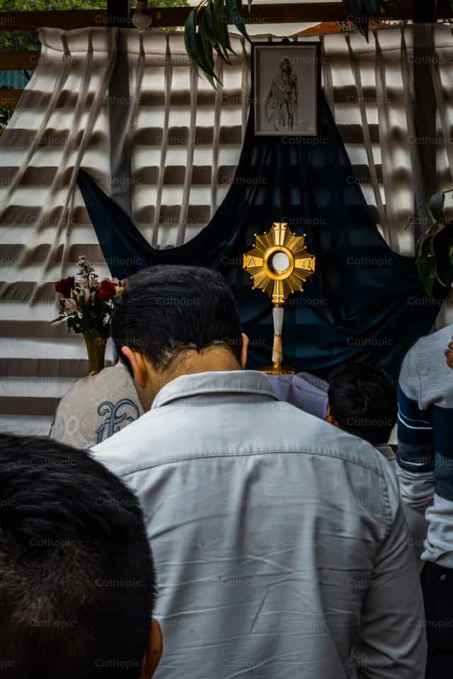 Très Saint Sacrement - Images catholiques de stock
