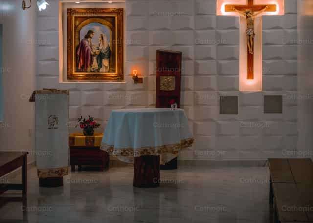Capilla de la comunidad Alegría y Esperanza - Banco de imágenes católicas