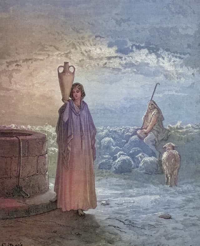 Jacob kay Laban - Mga Catholic stock image - Larawan ni Bible and Art