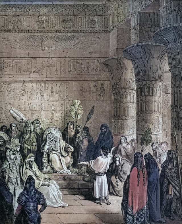 约瑟向法老解释梦境 - 天主教图库图片 - 摄影： Bible and Art