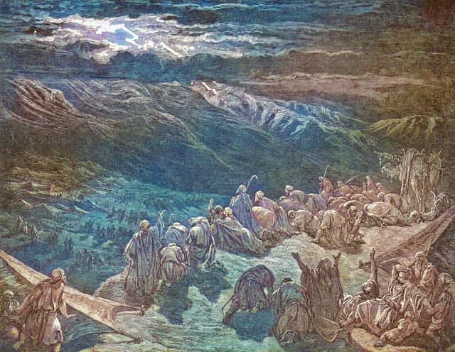 시나이 산에서 선포된 율법 - 가톨릭 스톡 이미지 - 사진 제공 Bible and Art