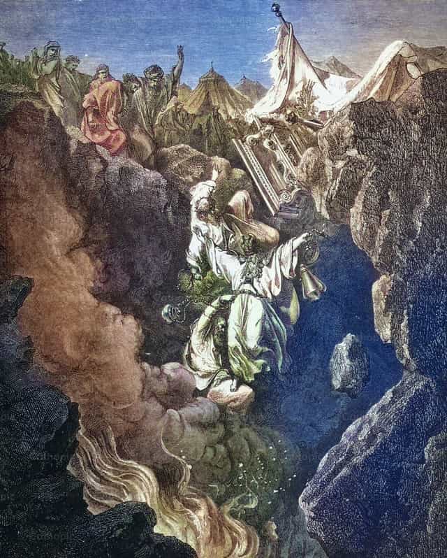 코라와 그 동료들의 벌 - 가톨릭 스톡 이미지 - 사진 제공 Bible and Art