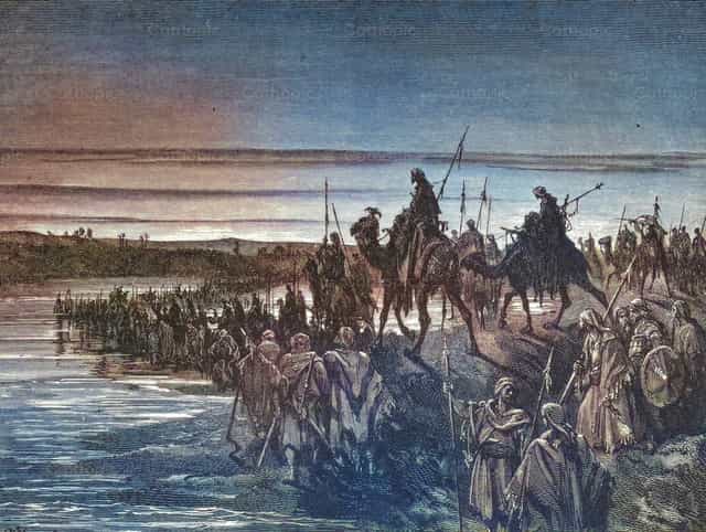 Cruzando el Jordán - Banco de imágenes católicas