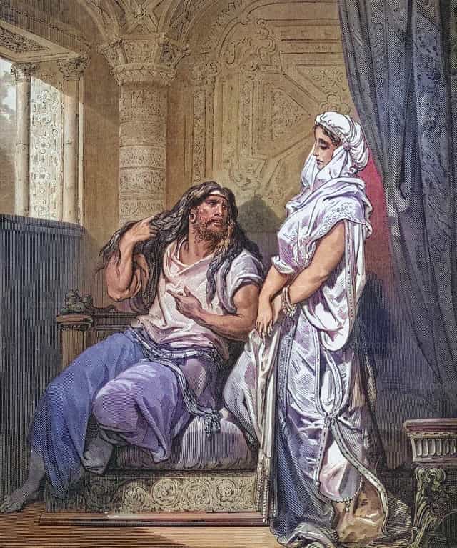 参孙与大利拉 - 天主教图库图片 - 摄影： Bible and Art