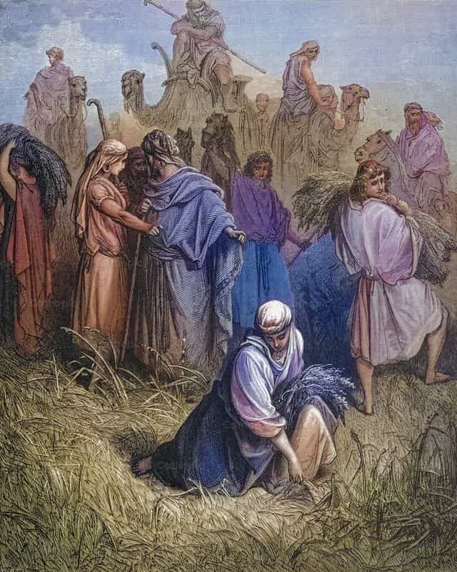 波阿兹与路得 - 天主教图库图片 - 摄影： Bible and Art