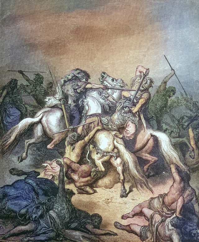 亚比筛救了大卫 - 天主教图库图片 - 摄影： Bible and Art