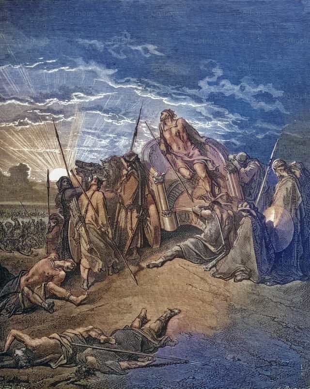 아합의 죽음 - 가톨릭 스톡 이미지 - 사진 제공 Bible and Art