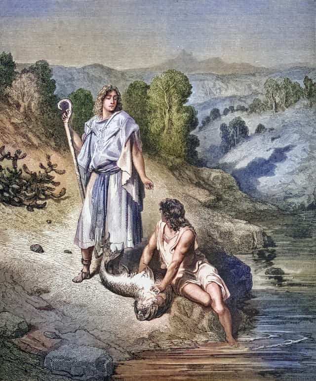 Tobías y el ángel - Banco de imágenes católicas