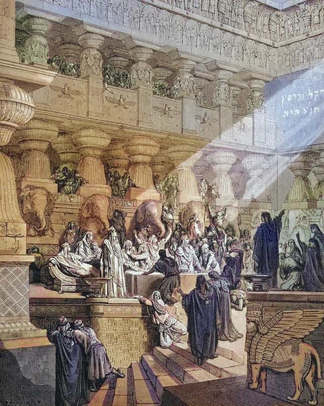 El festín de Belsasar - Banco de imágenes católicas