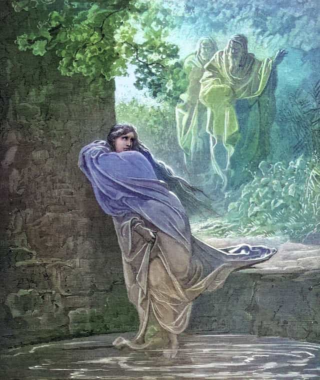 목욕하는 수산나 - 가톨릭 스톡 이미지 - 사진 제공 Bible and Art