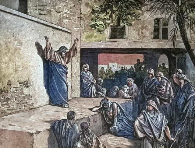 Pinag-uusig ni Mikas ang Israel sa Pagsisisi - Mga Catholic stock image - Larawan ni Bible and Art