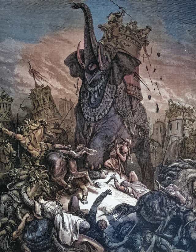 Eleázár Makkabeus halála - Katolikus stockképek