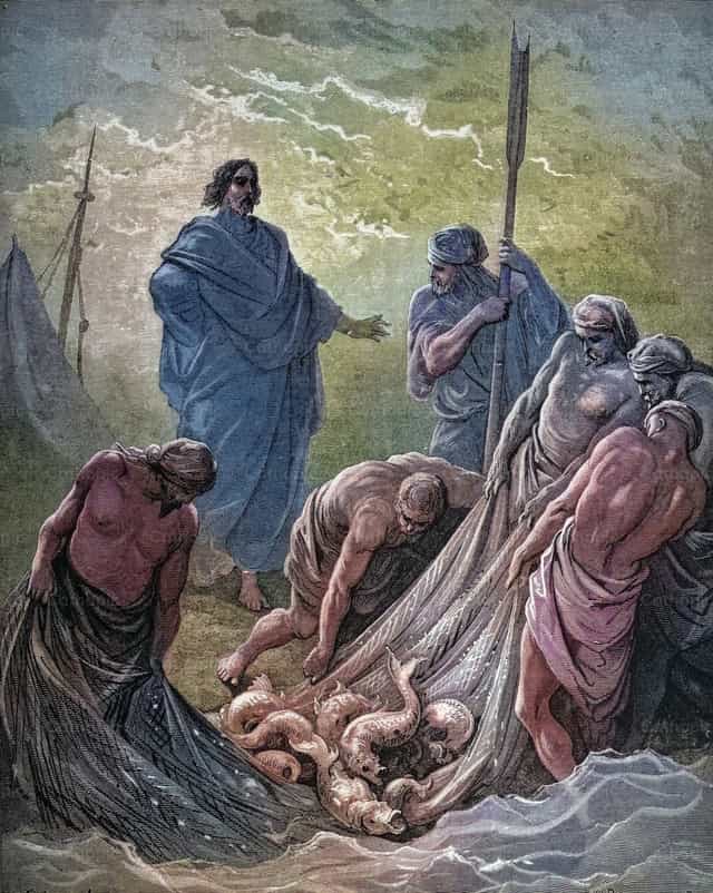 La pesca milagrosa - Banco de imágenes católicas - Fotografía por Bible and Art