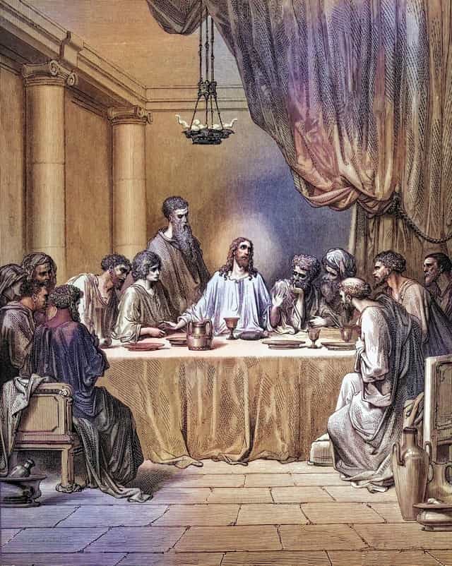 유월절 만찬 - 가톨릭 스톡 이미지 - 사진 제공 Bible and Art