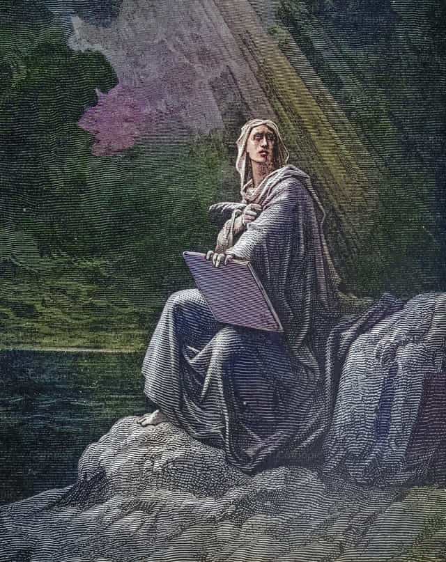 拔摩岛上的圣若望 - 天主教图库图片 - 摄影： Bible and Art