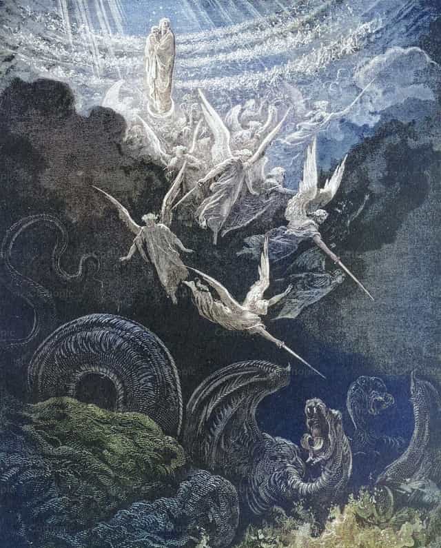 Virgen coronada de estrellas - Banco de imágenes católicas