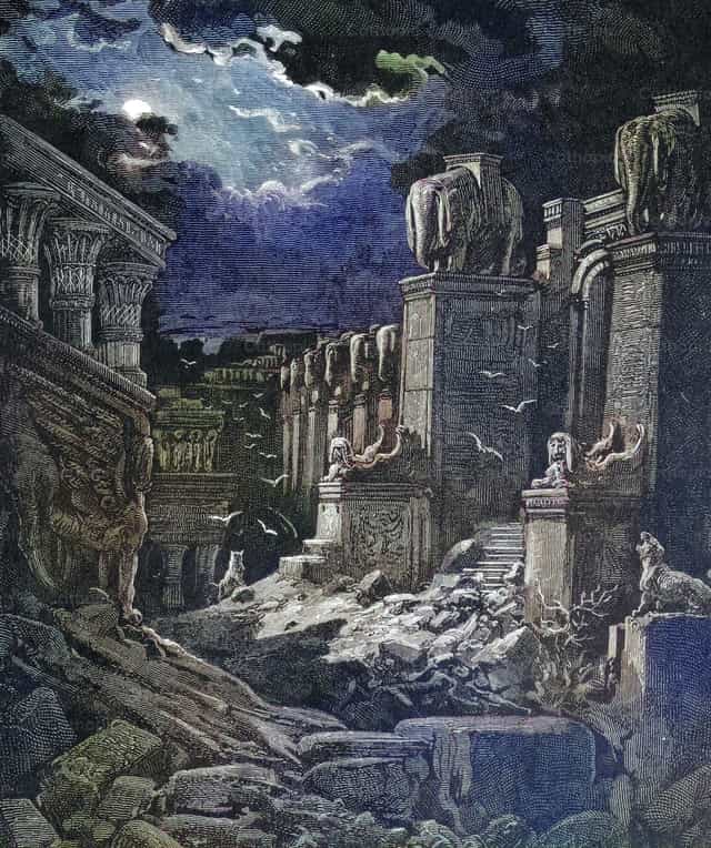 폐허가 된 바빌론 - 가톨릭 스톡 이미지 - 사진 제공 Bible and Art