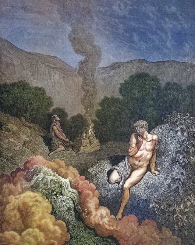 该隐与亚伯的献祭 - 天主教图库图片 - 摄影： Bible and Art