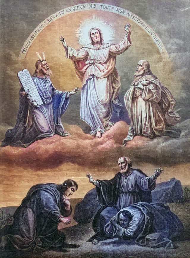 耶稣在他泊山的变容 - 天主教图库图片 - 摄影： Bible and Art
